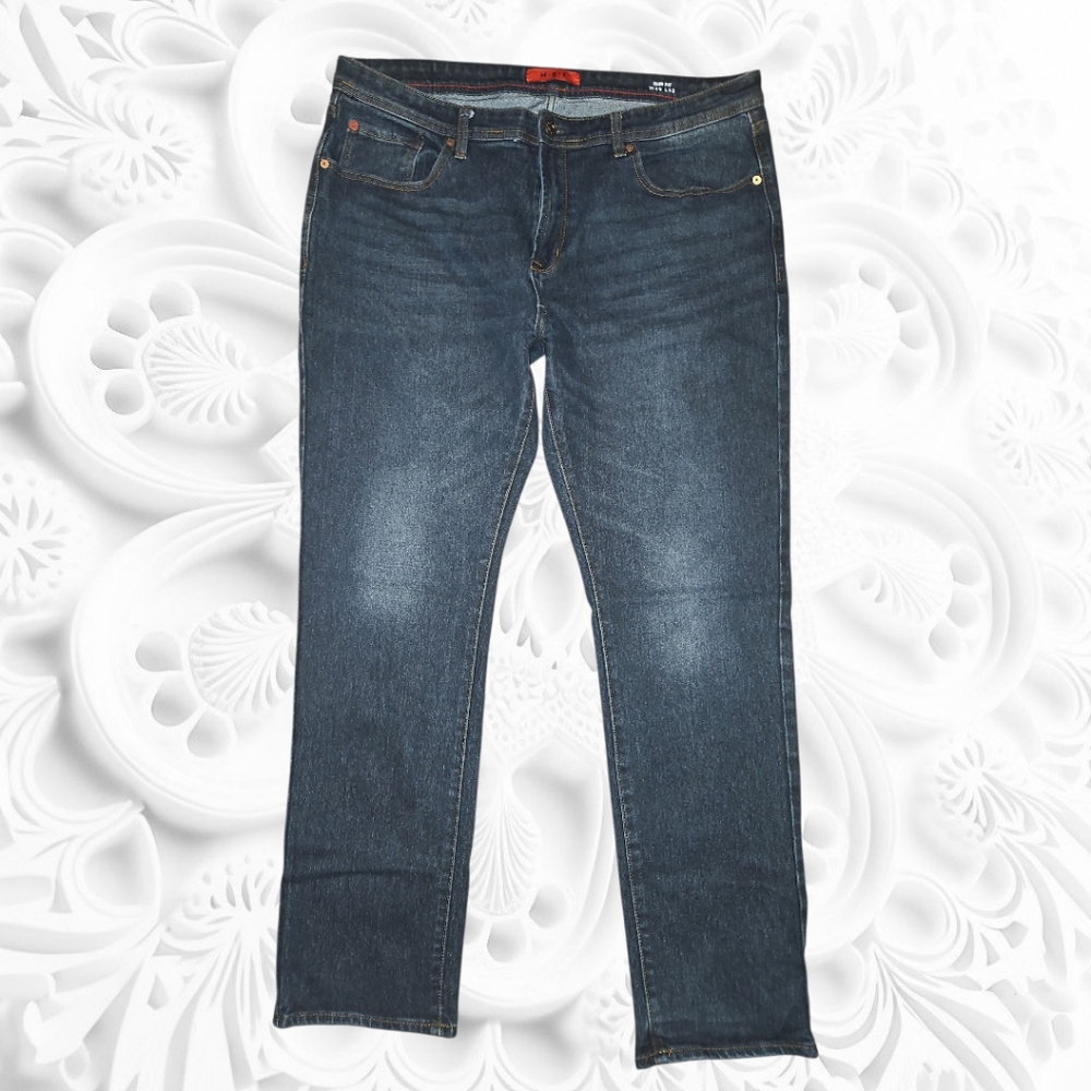 MBX‎ Classic Denim Straight-Leg Slim Fit Jeans